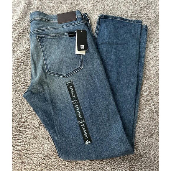 Quiksilver Men’s Jeans Revolver Straight Fit Blue Size 34 x 32  New - Picture 13 of 14